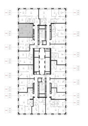 Планировка однокомнатной(квартира) площадью 39.1 квадратных метров в ЖК “ЖК СЕТ”