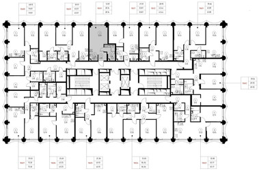 Планировка студии(квартира) площадью 28.1 квадратных метров в ЖК “Дом премиум-класса МИРА”