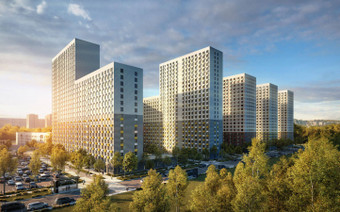 Вид на корпуса ЖК Люберецкий