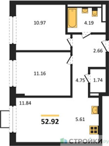 Планировка квартиры, ID 456297