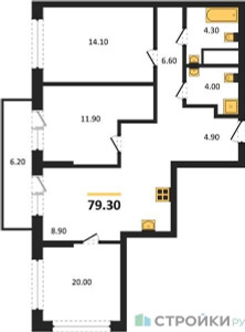 Планировка квартиры, ID 496833