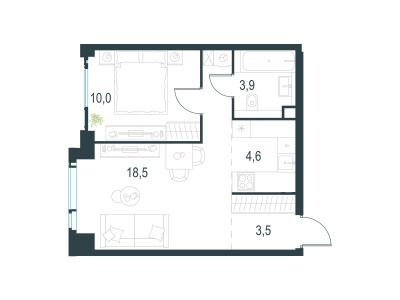 Планировка квартиры, ID 534965