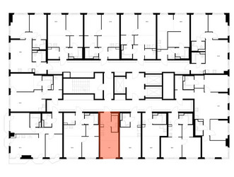 Планировка студии(квартира) площадью 19.2 квадратных метров в ЖК “ЖК 2-й Иртышский”