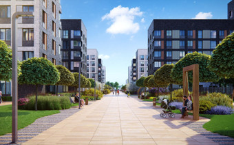 территория ЖК Homecity