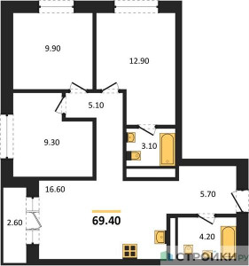Планировка квартиры, ID 495555