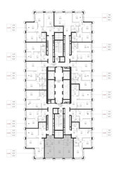 Планировка двухкомнатной(квартира) площадью 63.6 квадратных метров в ЖК “ЖК СЕТ”
