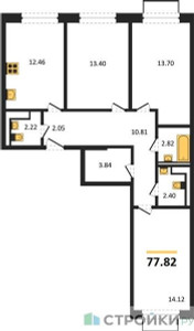 Планировка квартиры, ID 421880