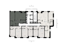 Планировка двухкомнатной(квартира) площадью 74.2 квадратных метров в “ЖК Преображенская Площадь”