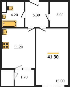 Планировка квартиры, ID 109000