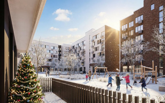 Двор в Никольском квартале “Отрада”