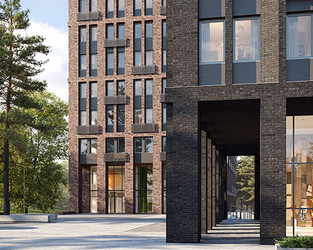 Планировка трехкомнатной(квартира) площадью 76.1 квадратных метров в ЖК “ЖК Baires”