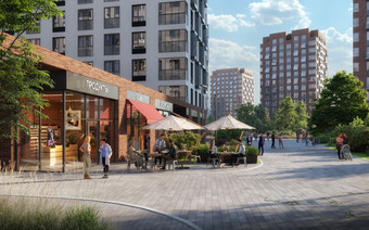 Благоустройство в ЖК "Новые Ватутинки"