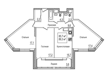 Планировка квартиры, ID 189988