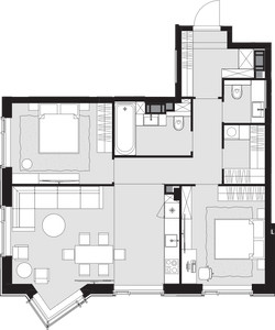Планировка квартиры, ID 221554