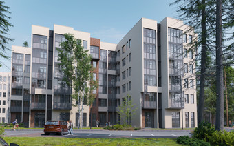 Корпуса в ЖК Лесная Отрада