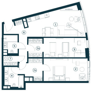 Планировка квартиры, ID 408721