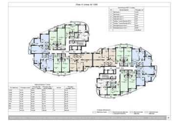 Планировка студии(квартира) площадью 38.4 квадратных метров в ЖК “ЖК Соболевка”