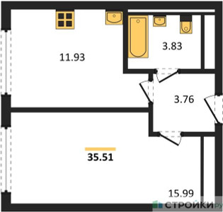Планировка квартиры, ID 458457