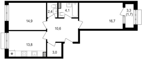 Планировка квартиры, ID 473698