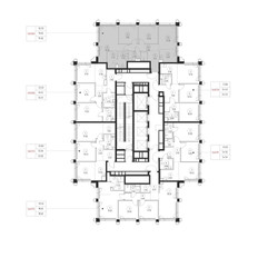 Планировка трехкомнатной(квартира) площадью 79 квадратных метров в ЖК “ЖК SET (Сет)”