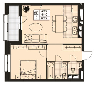 Планировка квартиры, ID 514729