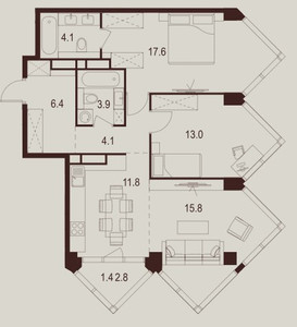 Планировка квартиры, ID 304136
