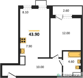 Планировка квартиры, ID 268783