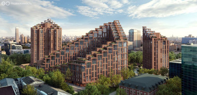 Планировка двухкомнатной(квартира) площадью 65.5 квадратных метров в ЖК “ЖК Воксхолл”