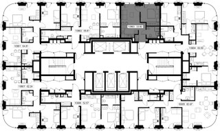 Планировка однокомнатной(квартира) площадью 33.9 квадратных метров в “ЖК SET (Сет)”