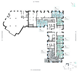 Планировка двухкомнатной(квартира) площадью 76.32 квадратных метров в ЖК “СберСити в Рублево-Архангельском”