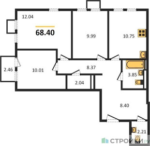 Планировка квартиры, ID 137836