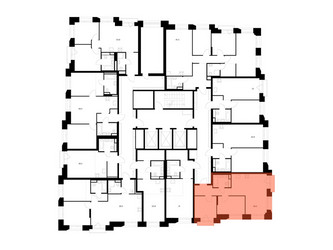 Планировка двухкомнатной(квартира) площадью 51.2 квадратных метров в ЖК “ЖК Онежский вал”