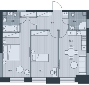 Планировка квартиры, ID 242076