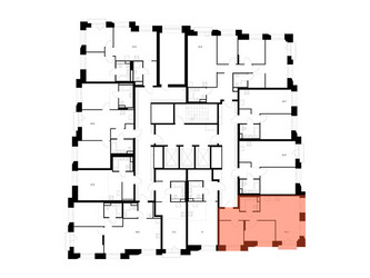 Планировка двухкомнатной(квартира) площадью 50.9 квадратных метров в ЖК “ЖК Онежский вал”