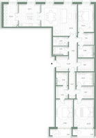 Планировка трехкомнатной(квартира) площадью 211.7 квадратных метров в “Фамильный дом Люче”