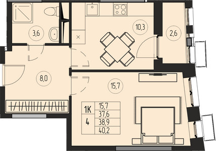 Планировка квартиры, ID 346144