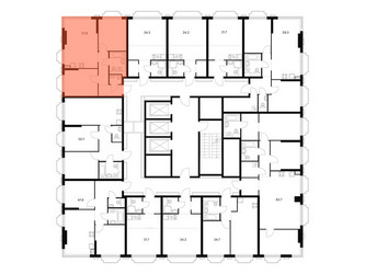 Планировка двухкомнатной(квартира) площадью 50.3 квадратных метров в ЖК “ЖК 2-й Иртышский”