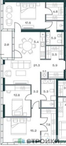 Планировка квартиры, ID 431702