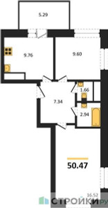 Планировка квартиры, ID 552137