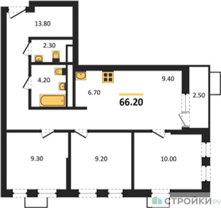 Планировка квартиры, ID 253714