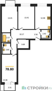 Планировка квартиры, ID 212892