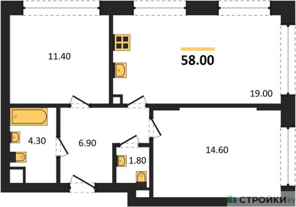 Планировка квартиры, ID 349580