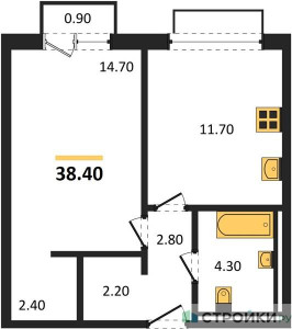Планировка апартаментов, ID 543174