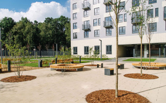 придомовая территория ЖК Митино Парк