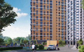 Придомовая территория ЖК Лучи