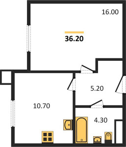 Планировка квартиры, ID 111618
