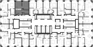Планировка однокомнатной(квартира) площадью 37.5 квадратных метров в “ЖК SET (Сет)”