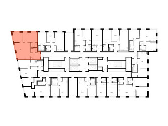 Планировка двухкомнатной(квартира) площадью 69 квадратных метров в ЖК “ЖК 2-й Иртышский”