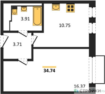 Планировка квартиры, ID 455050