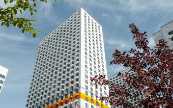 Корпус ЖК "Дмитровский Парк" снизу